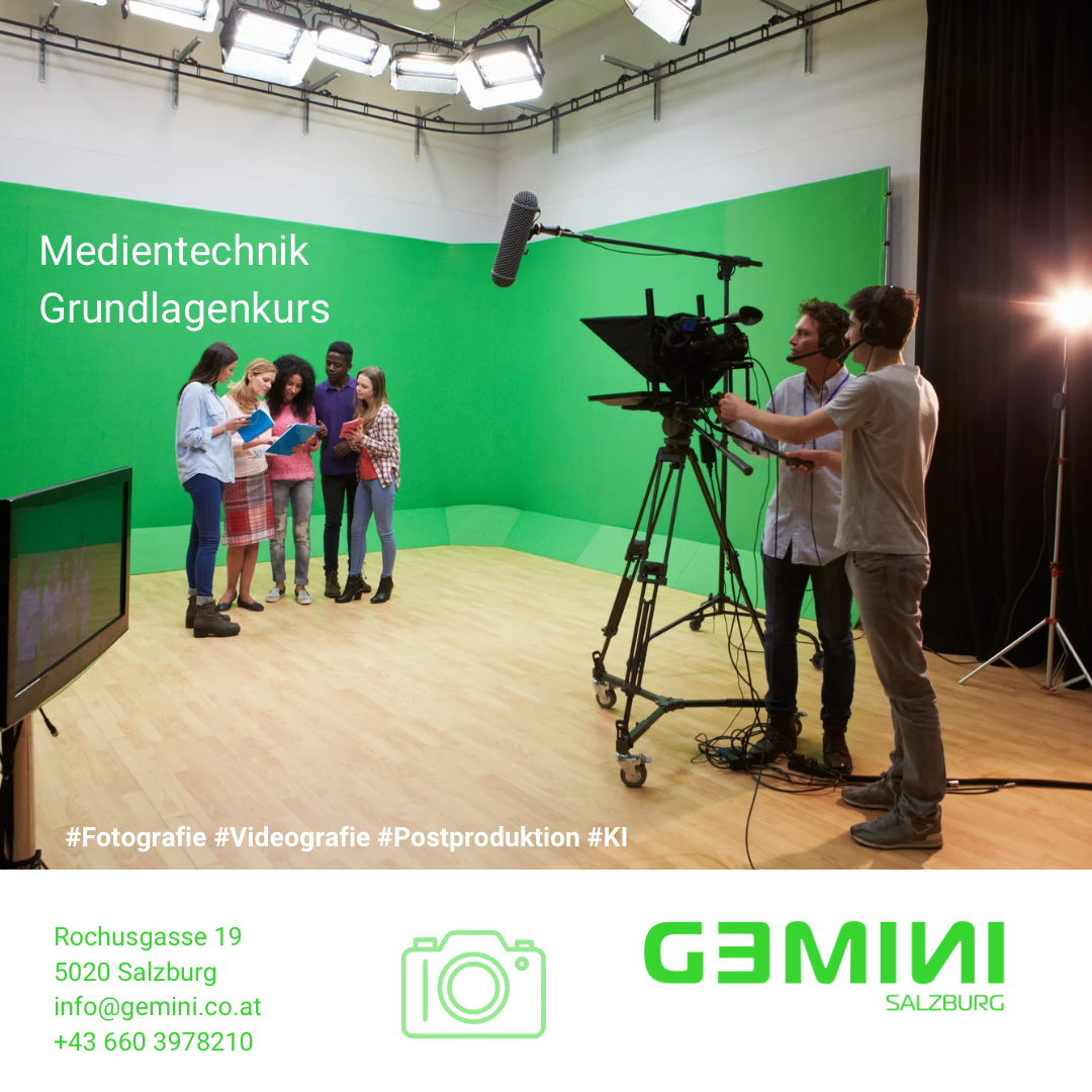 Medientechnik Grundlagenkurs - Abendkurs - Gemini_Salzburg