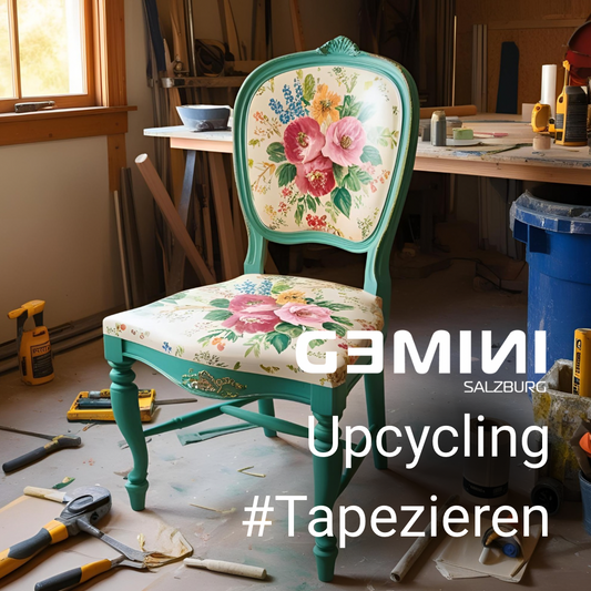 Alten Sesseln neues Leben schenken – Tapezierkurs - Gemini_Salzburg
